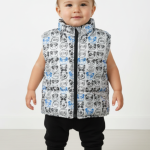 Erkek bebek yazlık gömlek yelek takım mavi