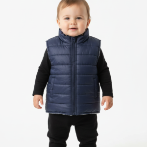 erkek bebek yelek 0-2 yaş lacivert şişme yelek kışlık