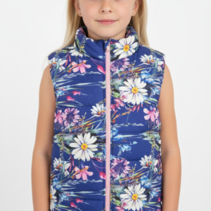 kız çocuk çiçek desenli şişme yelek