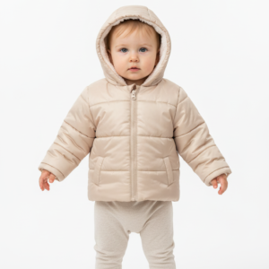 0-2 yaş bebek şişme mont kapüşonlu kışlık sarı bebek montu